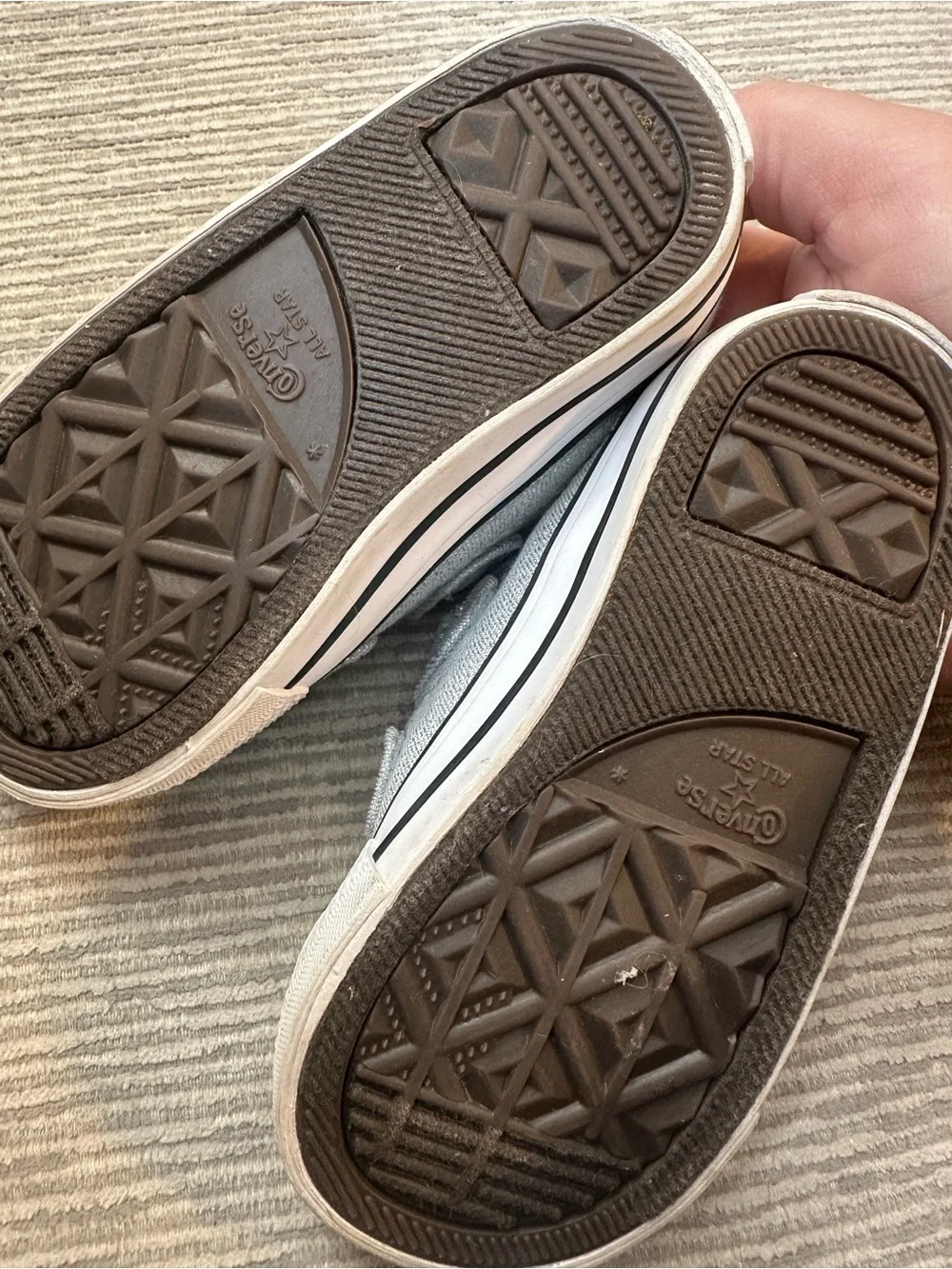 ✨ Converse All Star Silver Glitter Sneakers Toddler 7 ✨